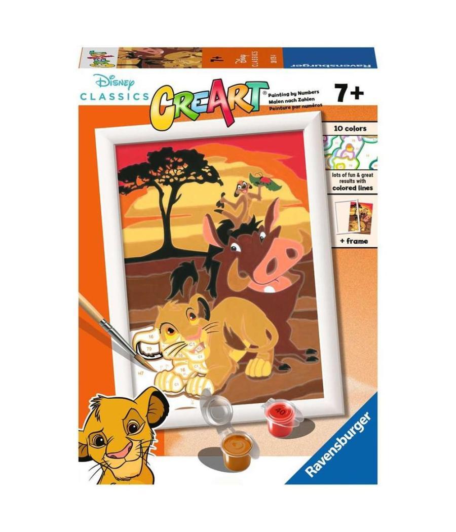 Kit para pintar con números ravensburger creart serie e el rey león