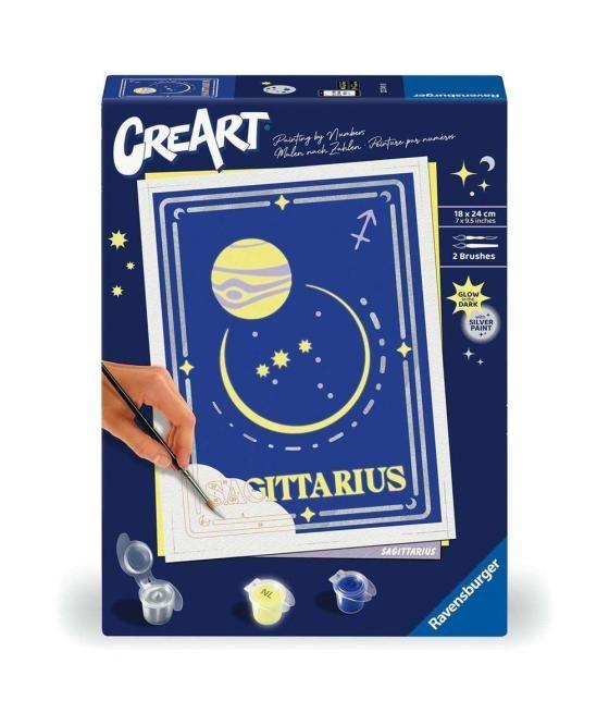 Kit para pintar con números ravensburger creart serie trend d zodiac: sagitario