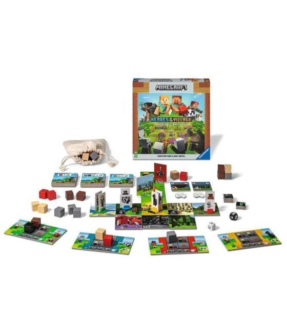 Juego de mesa ravensburger minecraft heroes of the village +7