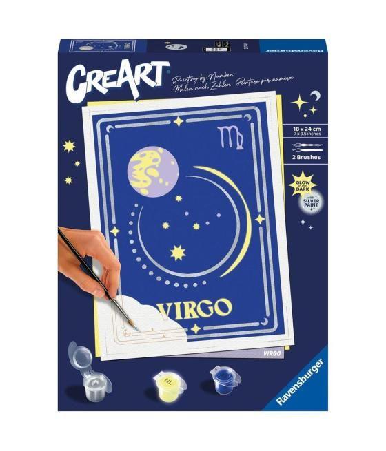 Kit para pintar con números ravensburger creart serie trend d zodiac: virgo