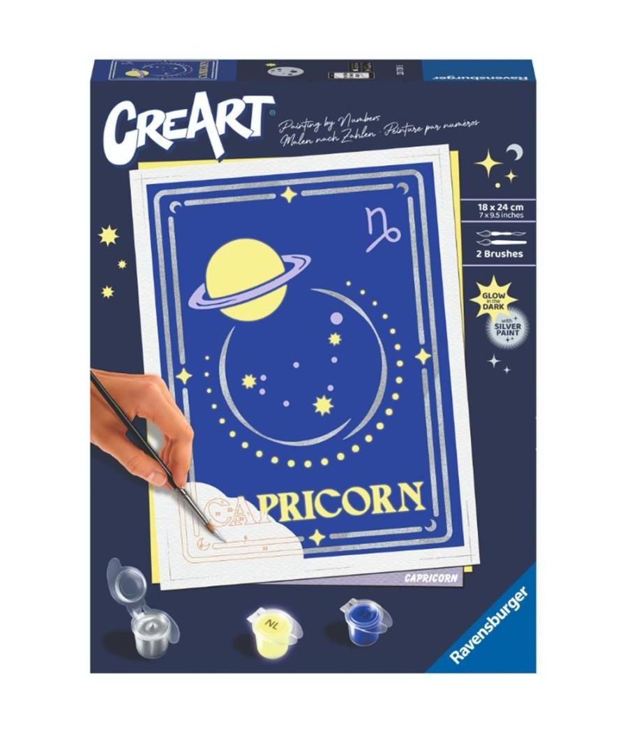 Kit para pintar con números ravensburger creart serie trend d zodiac: capricornio