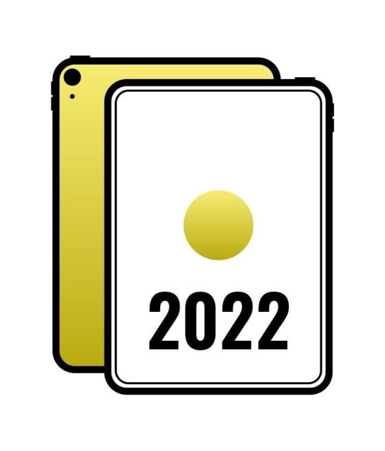Apple ipad 10.9 2022 10th wifi/ a14 bionic/ 256gb/ amarillo - mpqa3ty/a