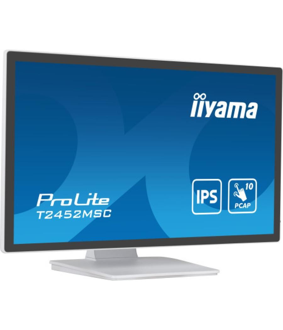 Iiyama prolite pantalla para pc 60,5 cm (23.8") 1920 x 1080 pixeles full hd lcd pantalla táctil multi-usuario blanco