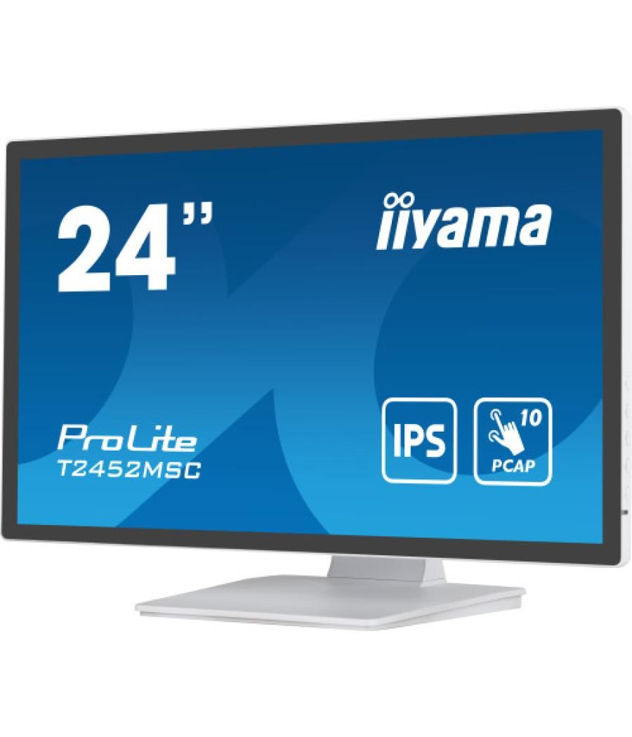 Iiyama prolite pantalla para pc 60,5 cm (23.8") 1920 x 1080 pixeles full hd lcd pantalla táctil multi-usuario blanco