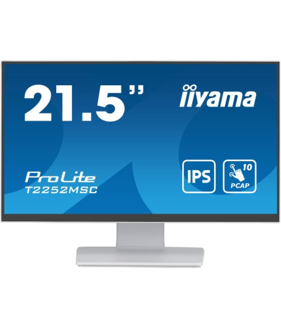 Iiyama prolite pantalla para pc 54,6 cm (21.5") 1920 x 1080 pixeles full hd lcd pantalla táctil mesa blanco