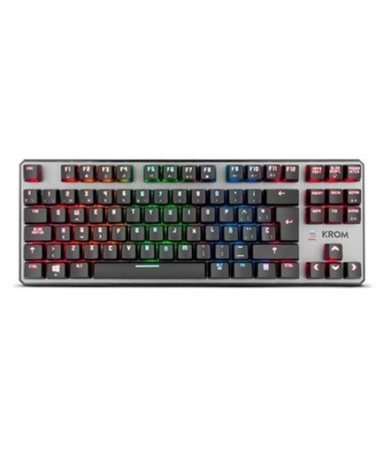 Teclado gaming krom kernel tkl rgb usb mecanico