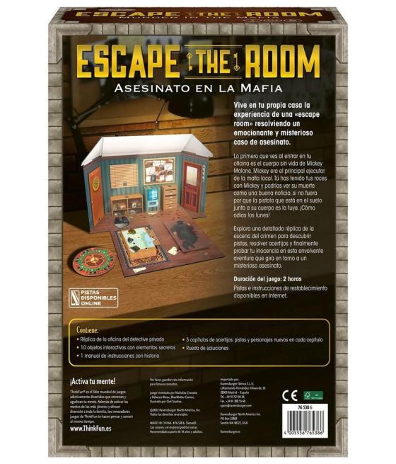 Juego de mesa escape the room asesinato en la mafia