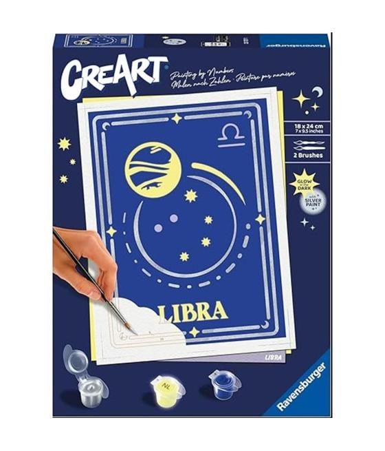 Kit para pintar con números ravensburger creart serie trend d zodiac: libra