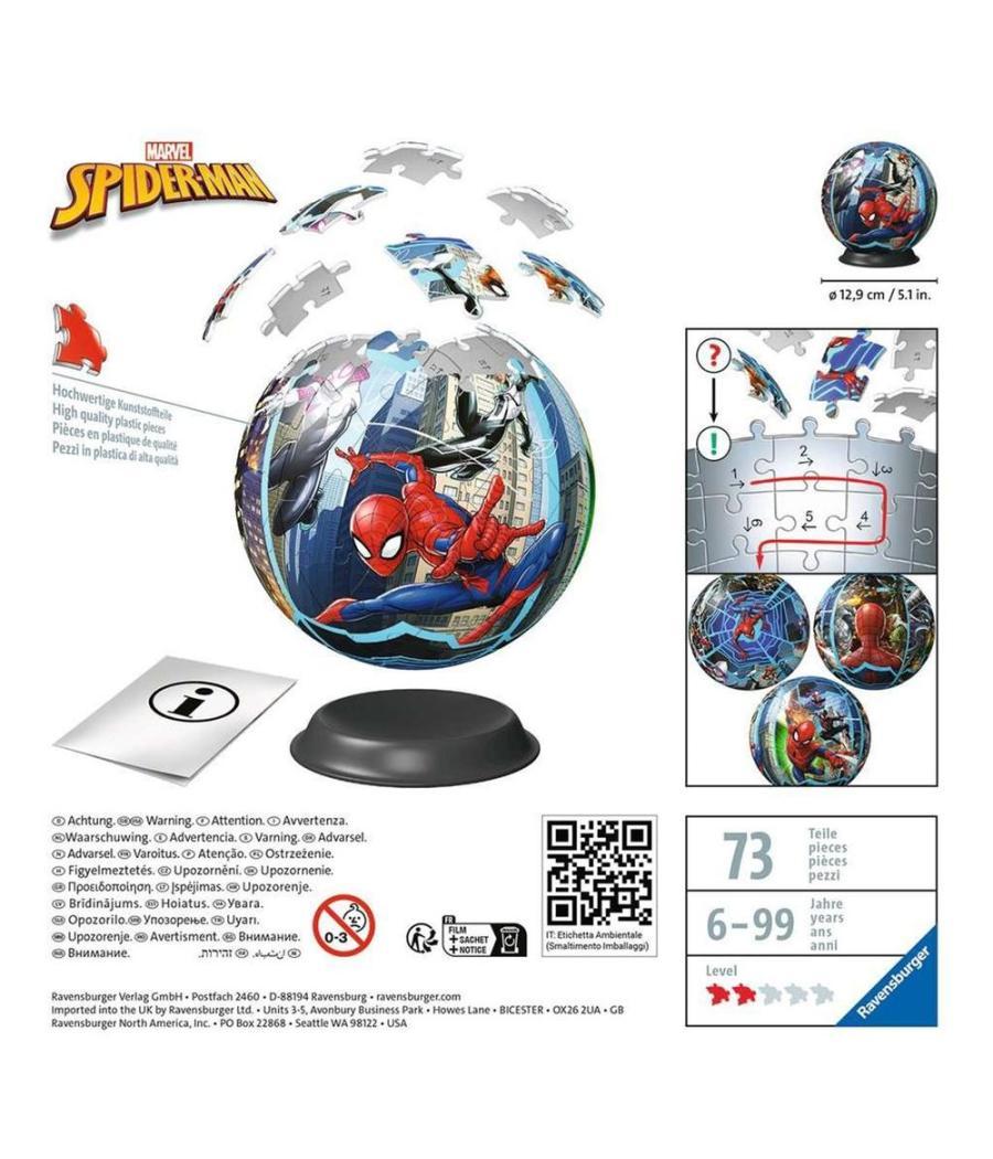 Puzzle 3d ravensburger puzzle ball spiderman