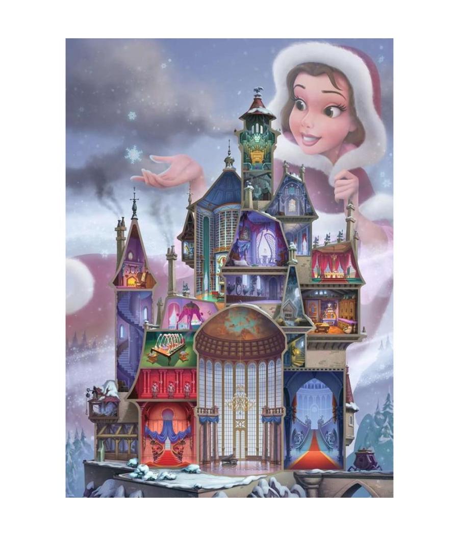 Puzzle ravensburger disney castles - bella 1000 piezas