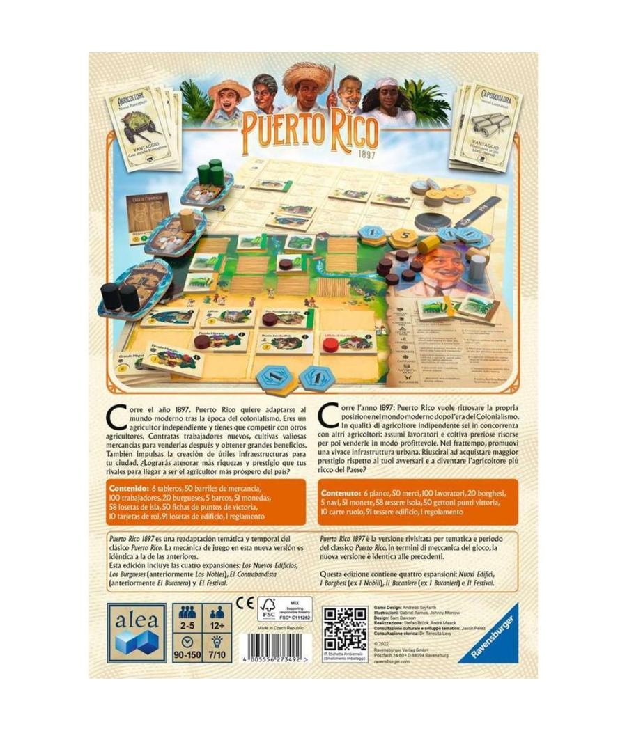 Juego de mesa ravensburger puerto rico 1897