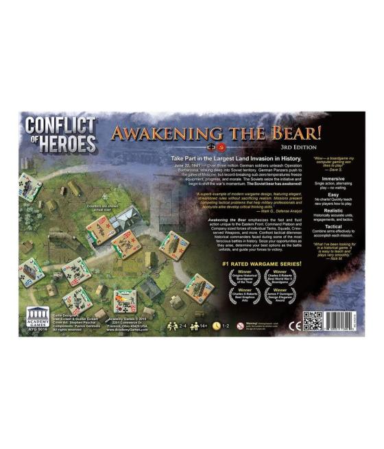 Juego de mesa conflict of heroes awakening the bear! 3ª edicion edad recomendada 14 años idioma ingles