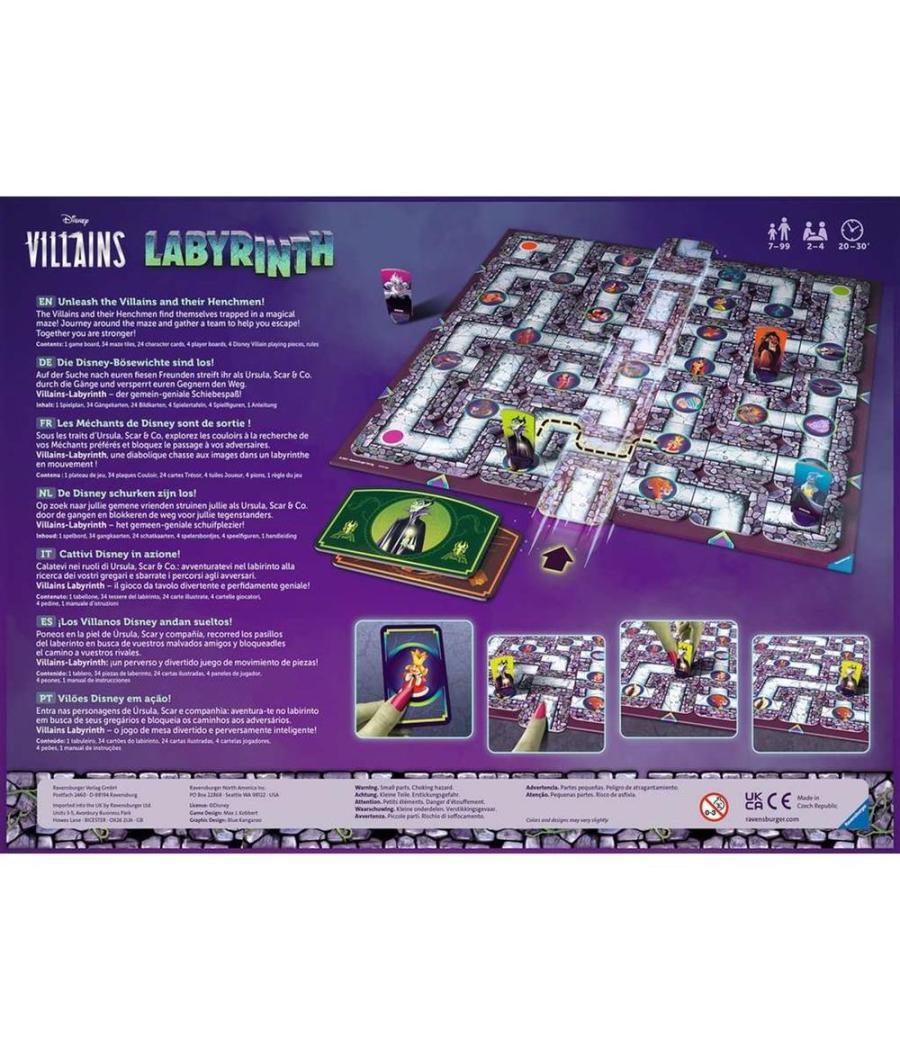 Juego de mesa ravensburger labyrinth disney villains