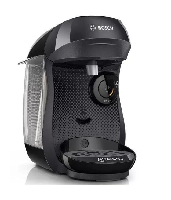 Cafetera de cápsulas bosch tassimo happy/ negra/ incluye descuento 10 euros en café