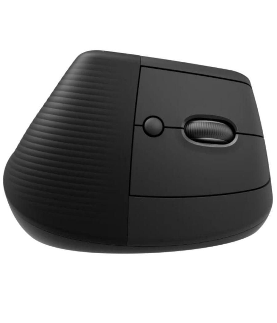 Ratón ergonómico inalámbrico por bluetooth/ 2.4ghz logitech lift vertical ergonomic mouse/ hasta 4000 dpi/ grafito