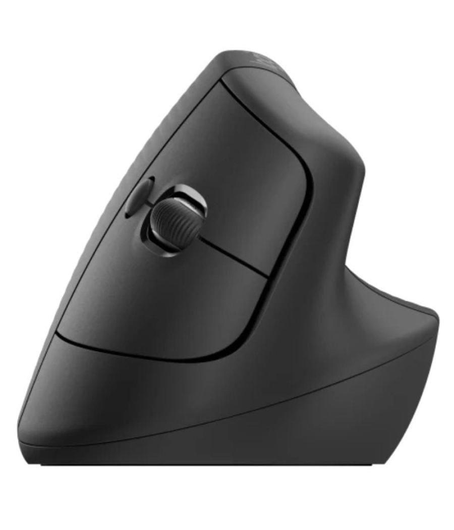 Ratón ergonómico inalámbrico por bluetooth/ 2.4ghz logitech lift vertical ergonomic mouse/ hasta 4000 dpi/ grafito
