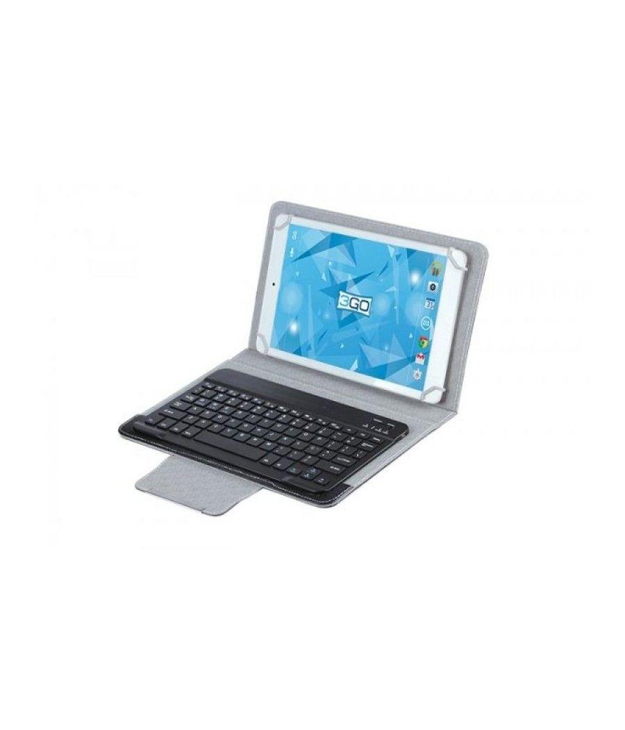 Funda con Teclado 3GO CSGT28 para Tablets de 10'/ Negra y Gris - Imagen 1