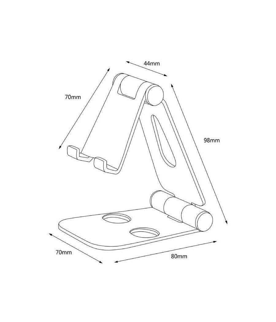 Soporte para Smartphone/Tablet Aisens MS2PM-090/ Negro - Imagen 5