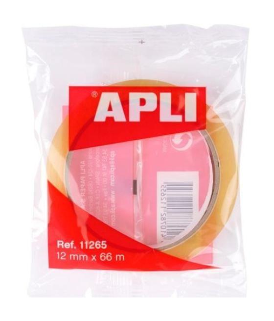 Apli cinta adhesiva transparente rollo 12mm x 66m