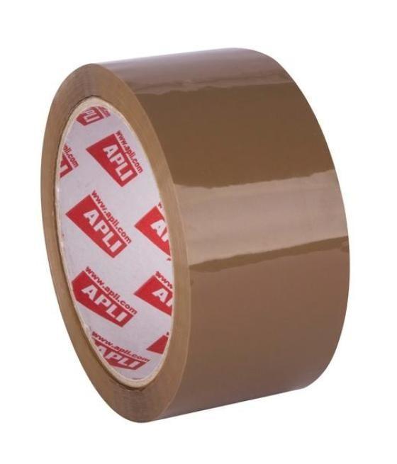 Apli precinto basic pp adhesivo acrílico 25 micras rollo 48mmx66m marrón brillante