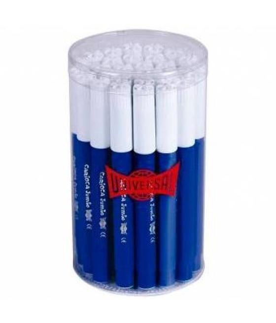 Carioca rotulador jumbo punta gruesa azul oscuro bote 30 ud