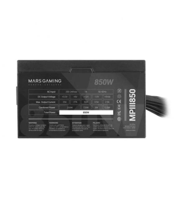 Fuente de alimentacion mars gaming mpiii850 850w atx