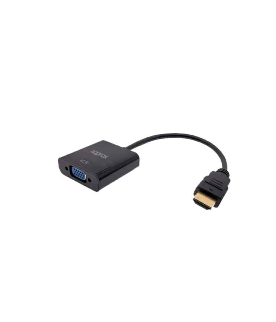 Adaptador hdmi a vga approx macho - hembra - negro