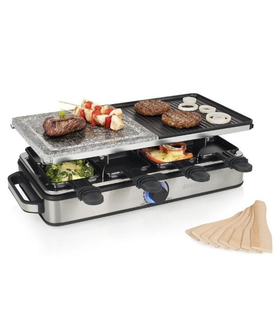 Raclette princess deluxe 8 162635/ 1400w/ tamaño 2x 21*21cm