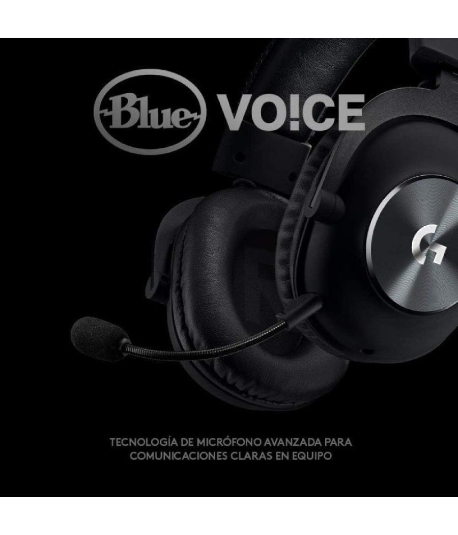 Auriculares gaming inalámbrico con micrófono logitech g pro x/ usb/ negro