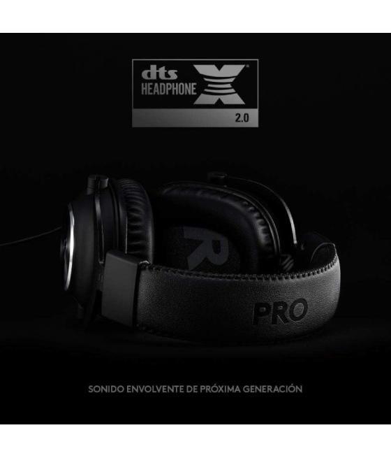 Auriculares gaming inalámbrico con micrófono logitech g pro x/ usb/ negro