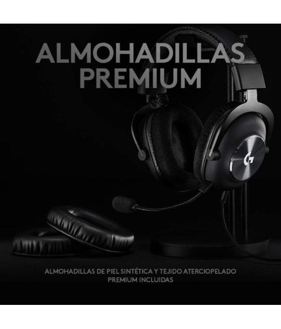 Auriculares gaming inalámbrico con micrófono logitech g pro x/ usb/ negro