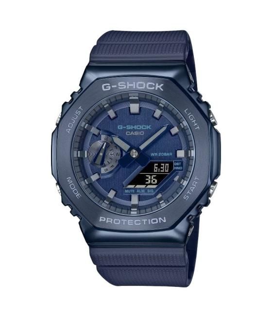 Reloj analógico y digital casio g-shock metal gm-2100n-2aer/ 49mm/ azul