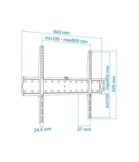 TooQ LP4170F-B soporte para TV 177,8 cm (70") Negro - Imagen 8