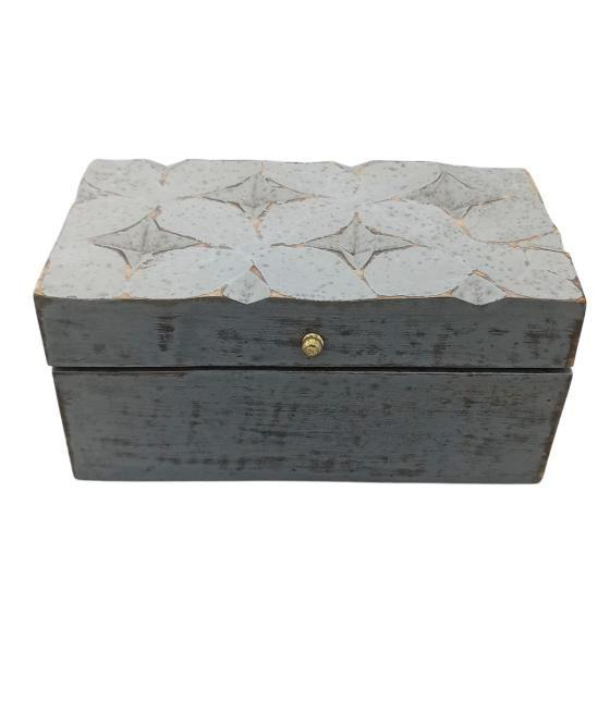 Vintage Deco - Caja Multiusos - 22x12x10cm - Estrella Gris