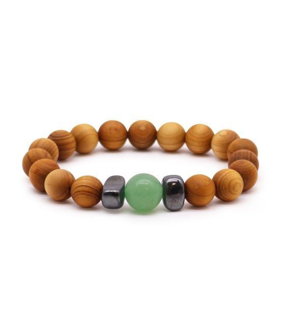 Pulsera de Cedro - Chakra Sacro - Cornalina