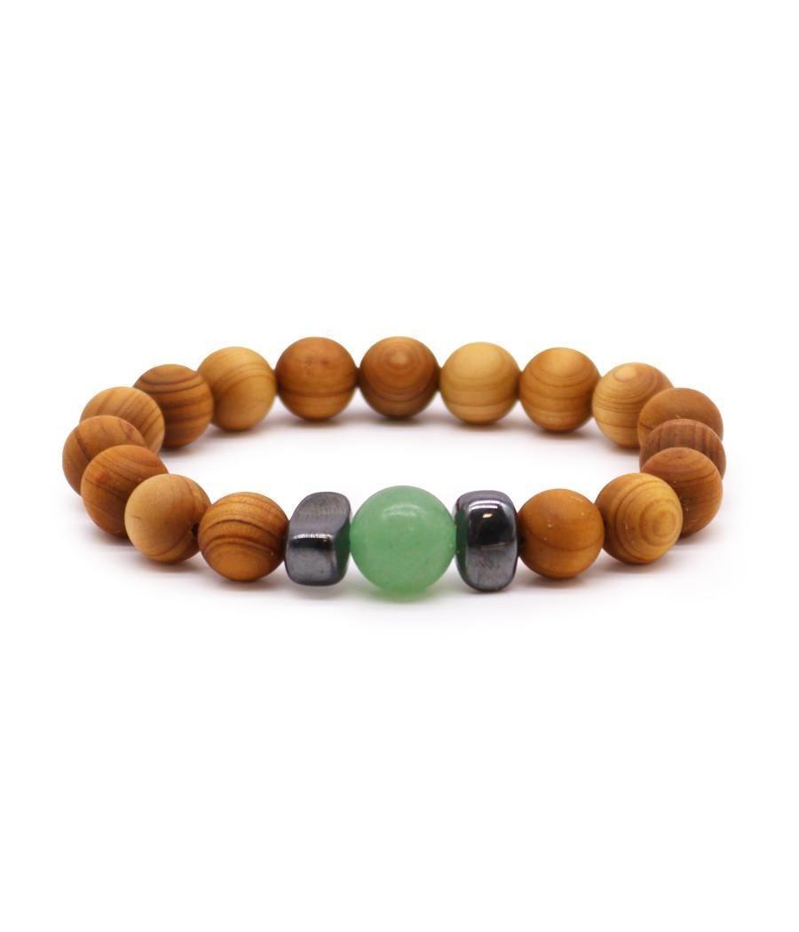 Pulsera de Cedro - Chakra Sacro - Cornalina