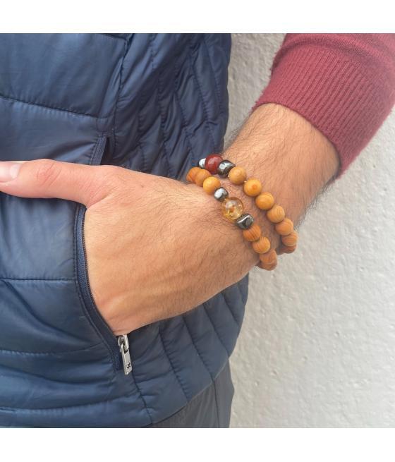 Pulsera de Cedro - Chakra Solar - Citrino