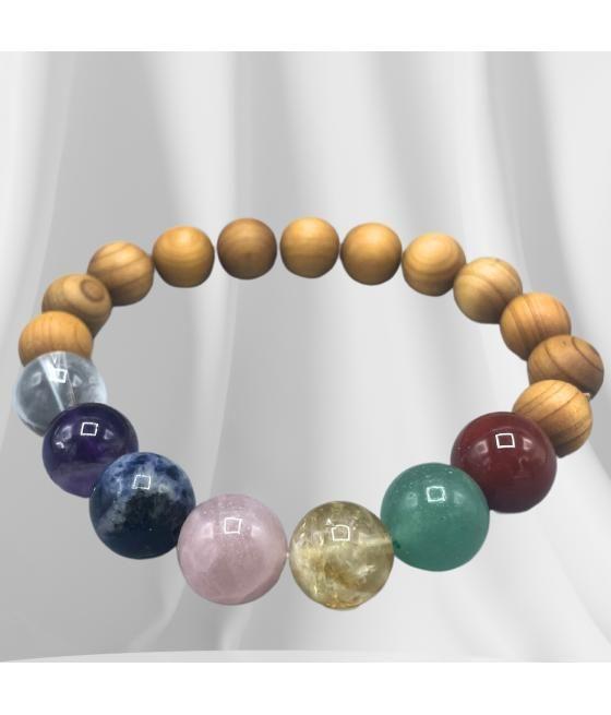 Pulsera de Cedro - 7 chakras