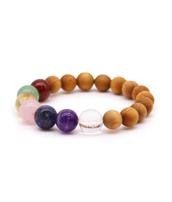 Pulsera de Cedro - 7 chakras