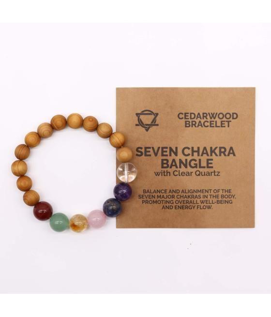 Pulsera de Cedro - 7 chakras