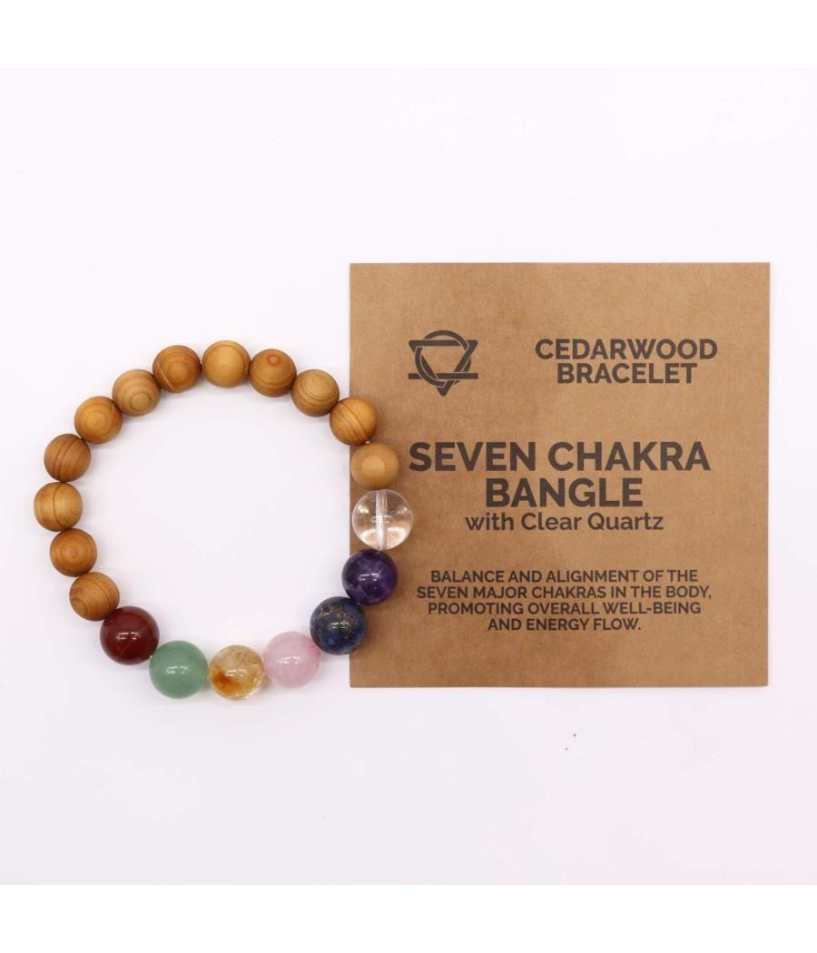 Pulsera de Cedro - 7 chakras