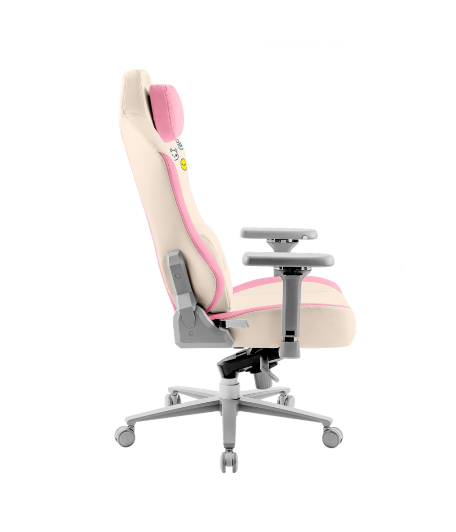 Phoenix nova cream editión silla alta gama fabricada en cuero color crema y rosa