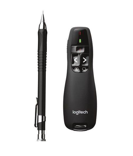 Logitech Wireless Presenter R400 apuntador inalámbricos RF Negro - Imagen 1
