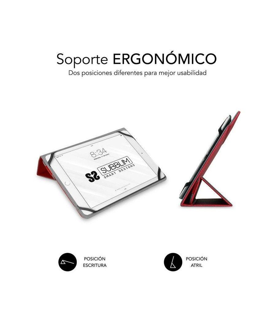 Funda Subblim Freecam para Tablets de 10.1'/ Roja - Imagen 3