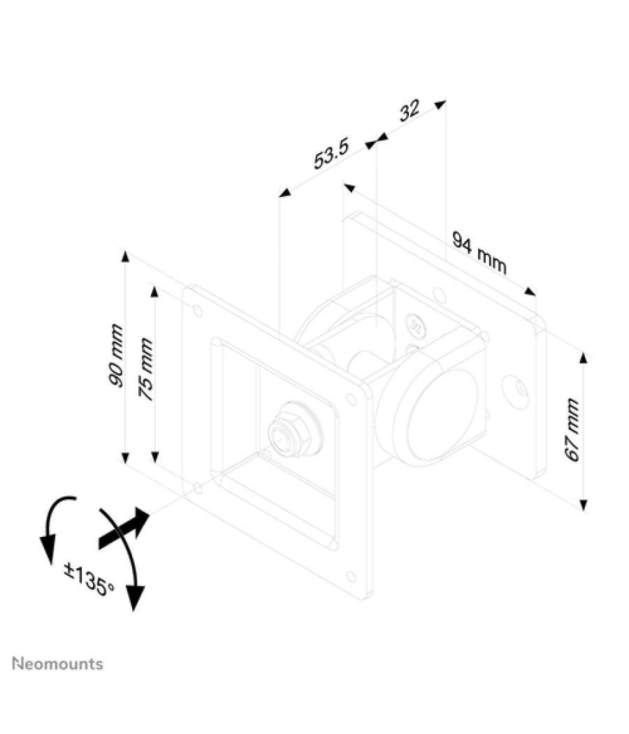 Neomounts by Newstar Soporte para barra de herramientas para monitor