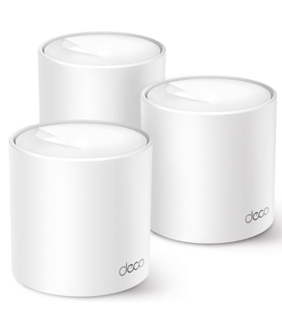 Punto de acceso wifi 6 mesh tp-link deco x10 pack 3u ax1500 1201mbps en 5ghz + 300mbps en 2.4ghz 4 antenas 2p giga