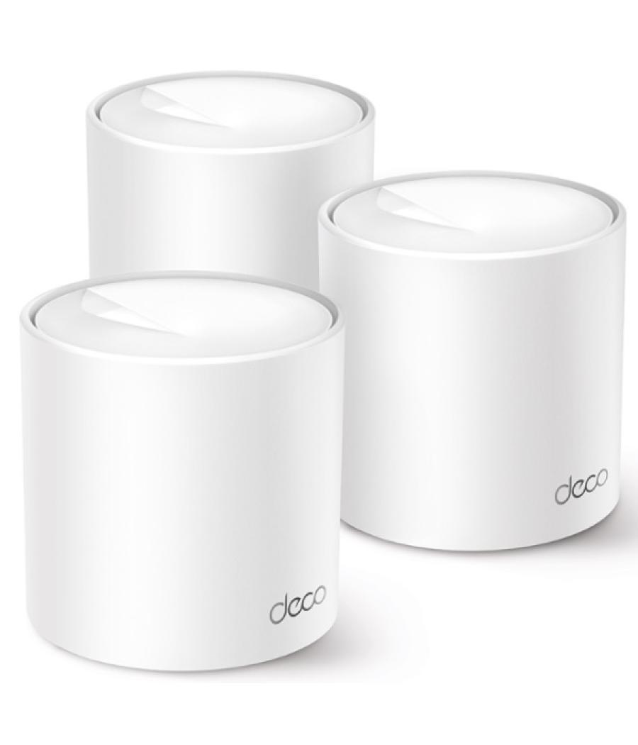 Punto de acceso wifi 6 mesh tp-link deco x10 pack 3u ax1500 1201mbps en 5ghz + 300mbps en 2.4ghz 4 antenas 2p giga