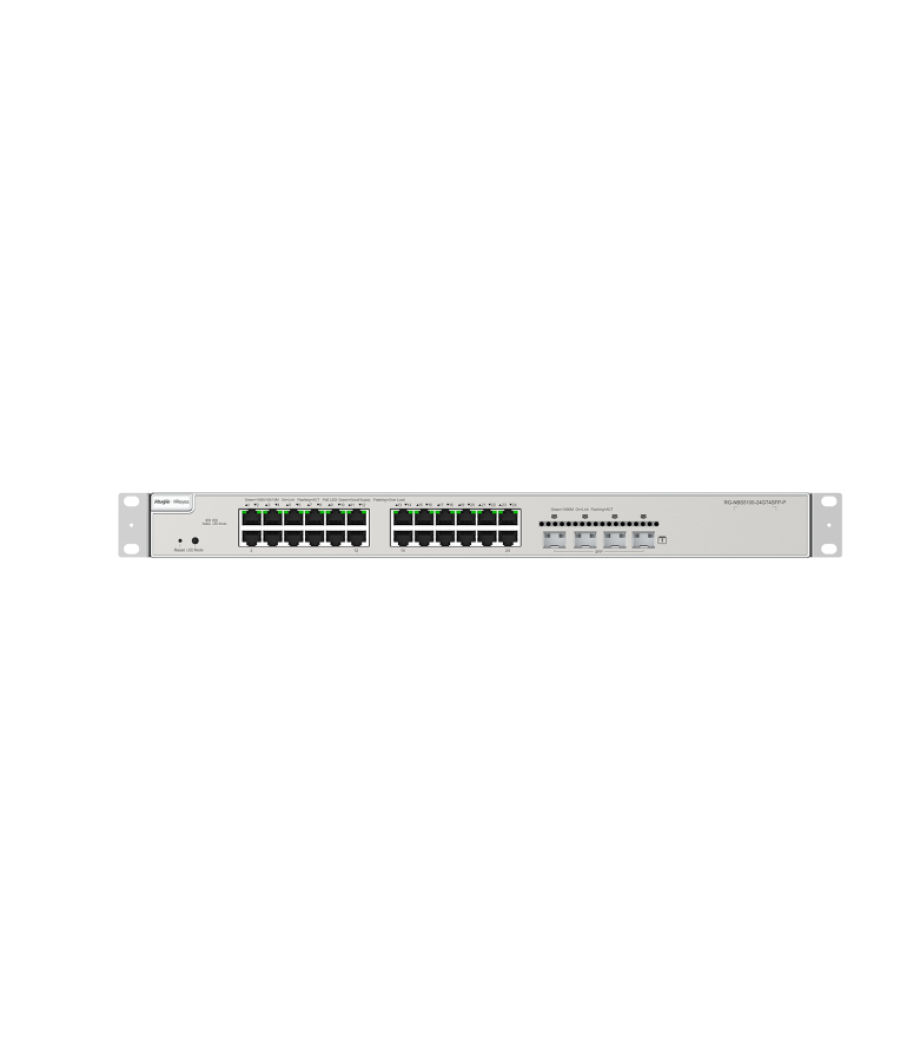 Switch ruijie reyee rg-nbs5200-24gt4xs-p 5-port 10/100 mbps desktop switch