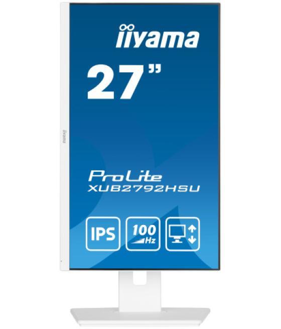 Iiyama prolite xub2792hsu-w6 led display 68,6 cm (27") 1920 x 1080 pixeles full hd blanco