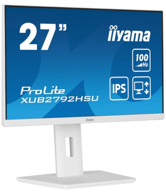 Iiyama prolite xub2792hsu-w6 led display 68,6 cm (27") 1920 x 1080 pixeles full hd blanco